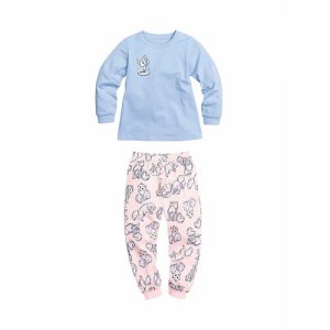 Пижама , размер 5/110, розовый, голубой Pelican. Цвет: голубой/розовый/пыльная роза/розовый-голубой/бирюзовый