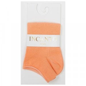 Женские носки укороченные, размер 39-40(3), оранжевый Incanto. Цвет: оранжевый