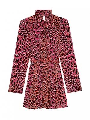 Эластичное мини-платье Ryde с леопардовым принтом , цвет rose Zadig & Voltaire