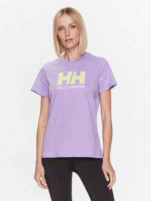 Футболка стандартного кроя , фиолетовый Helly Hansen