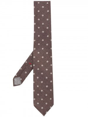 Delloglio галстук в горох Dell'oglio. Цвет: коричневый