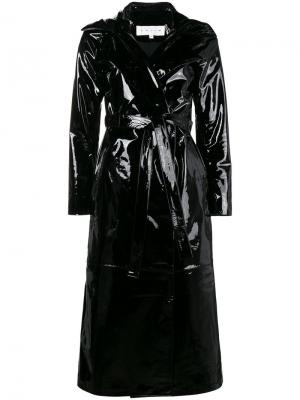 Эксклюзивное пальто Karla Skiim. Цвет: чёрный