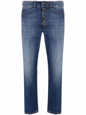 Укороченные джинсы с заниженной талией DONDUP. Цвет: синий