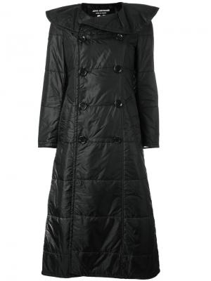 Стеганое пальто Junya Watanabe Comme Des Garçons Vintage. Цвет: чёрный