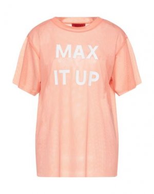 Футболка MAX & CO.. Цвет: лососево-розовый