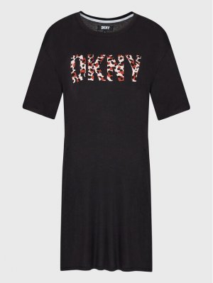 Ночная рубашка стандартного кроя Dkny, черный DKNY