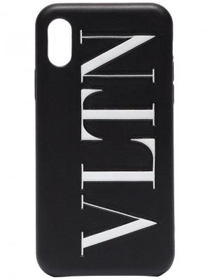 Чехол для iPhone X Valentino. Цвет: черный