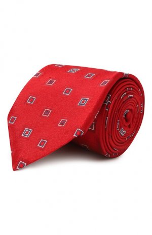 Шелковый галстук Giampaolo. Цвет: красный