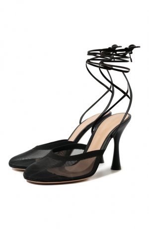 Комбинированные туфли Celenie Gianvito Rossi. Цвет: чёрный