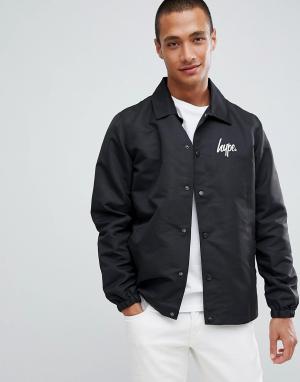 Спортивная куртка с логотипом Hype. Цвет: черный