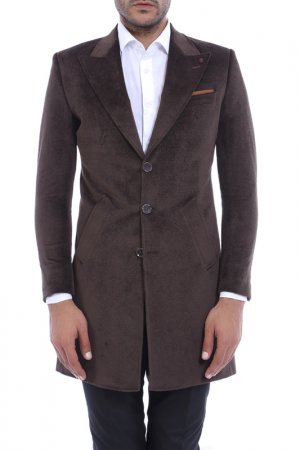 Coat Mr akmen. Цвет: brown