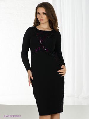 Платье VERDA. Цвет: черный, фиолетовый