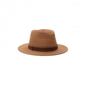 Соломенная шляпа Inverni. Цвет: коричневый