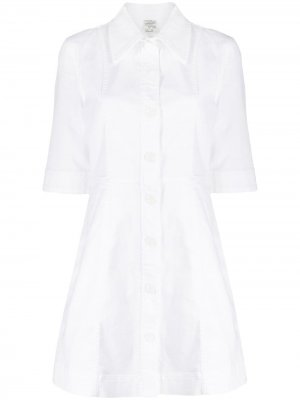 Платье-рубашка с короткими рукавами Baum Und Pferdgarten. Цвет: белый