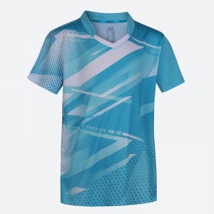 Детская футболка для настольного тенниса TTP 560 синяя/белая PONGORI, цвет blau Pongori