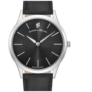 Наручные часы Jacques du Manoir Emotion EM.08, черный, серебряный. Цвет: черный