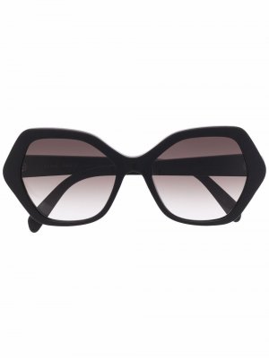 Солнцезащитные очки с логотипом Celine Eyewear. Цвет: черный