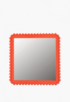Зеркало настенное Moroshka Bantu 40х40 см. Цвет: оранжевый