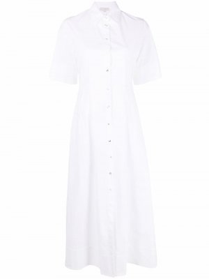 Платье-рубашка с короткими рукавами Antonelli. Цвет: белый