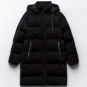 Куртка-анорак Hooded With Wind Protection, черный ZARA