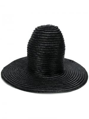 Соломенная шляпа A.W.A.K.E. Mode. Цвет: черный