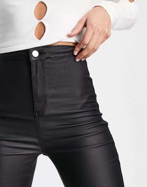 Черные джинсы с покрытием Vice Missguided