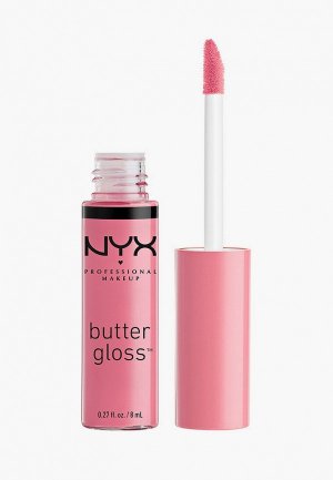 Блеск для губ Nyx Professional Makeup BUTTER LIP GLOSS Оттенок 09, VANILLA CREAM PIE, Бледно - розовый, Глянцевый, 8 мл. Цвет: розовый