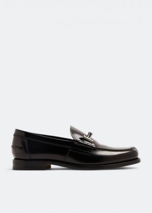 Лоферы TOD'S Formal leather loafers, черный Tod's