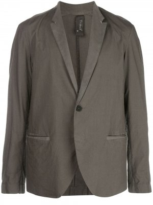 Однобортный пиджак Transit. Цвет: серый