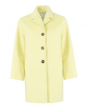 Шерстяное пальто Sfizio. Цвет: желтый