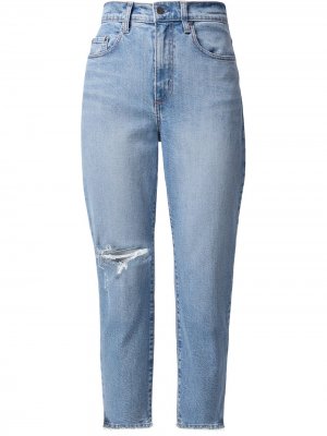 Укороченные джинсы Frankie Nobody Denim. Цвет: синий