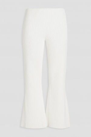 Расклешенные брюки ребристой вязки PROENZA SCHOULER, белый Schouler