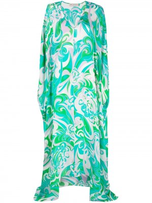 Пляжное платье с принтом Albizia Emilio Pucci. Цвет: зеленый