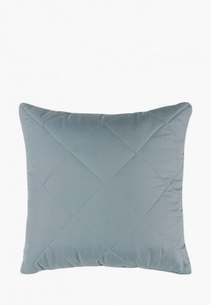 Подушка декоративная Унисон микрофибра 50х50 Soft touch Blue-gray. Цвет: серый