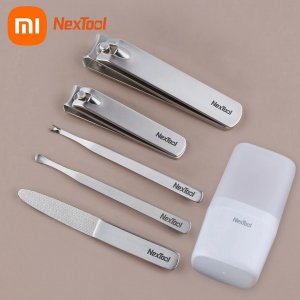 Набор машинок для стрижки ногтей Nextool из нержавеющей стали, омертвевшая кожа, совок ушей, пилочка с коробкой хранения, маникюрные инструменты красоты Xiaomi