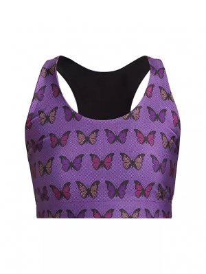 Блестящий спортивный бюстгальтер Butterfly , фиолетовый Terez