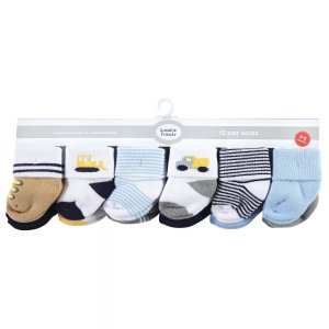 Махровые носки для новорожденных мальчиков и малышей, бульдозер Luvable Friends