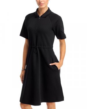 Платье-рубашка-поло , цвет Black Moncler