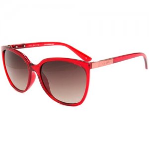 Солнцезащитные очки London, оправа: пластик, для женщин, красный Ted Baker