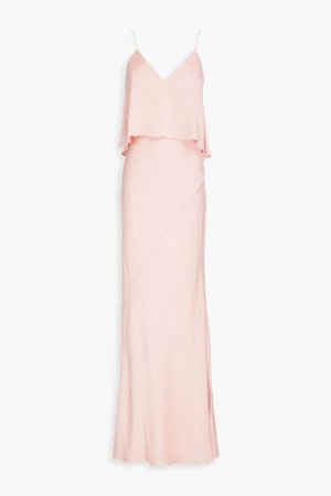 Многослойное платье макси из атласного крепа , розовый Shona Joy