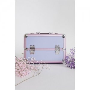 Кейс для визажиста S-7458PU фиолетовый IsmatDecor. Цвет: розовый/фиолетовый