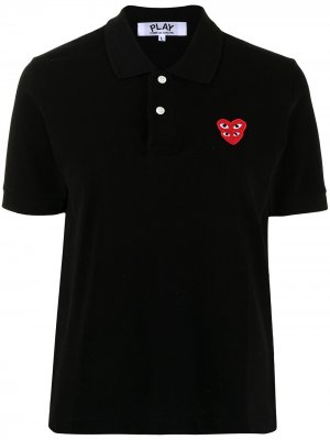 Рубашка поло с нашивкой-логотипом Comme Des Garçons Play. Цвет: черный