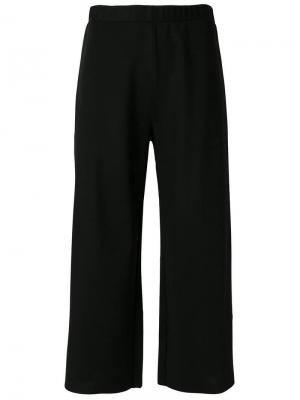 Широкие укороченные брюки Pierantoniogaspari. Цвет: черный