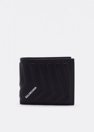 Кошелек BALENCIAGA Car square folded wallet, черный