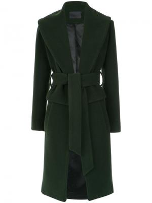 Wool coat Giuliana Romanno. Цвет: зелёный
