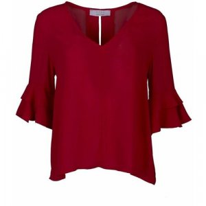 Блуза , размер 50, красный KAOS. Цвет: красный