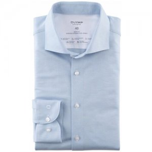 Рубашка мужская Level Five Body Fit 24/Seven Джерси голубая арт. 20022411 OLYMP. Цвет: голубой