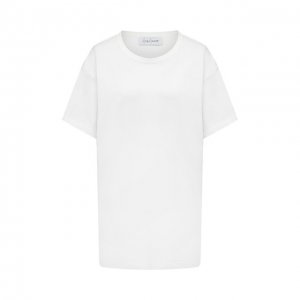 Хлопковая футболка Yohji Yamamoto. Цвет: белый