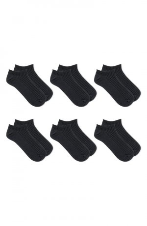 Набор из 6 носков-невидимок в ассортименте K BELL SOCKS, черный