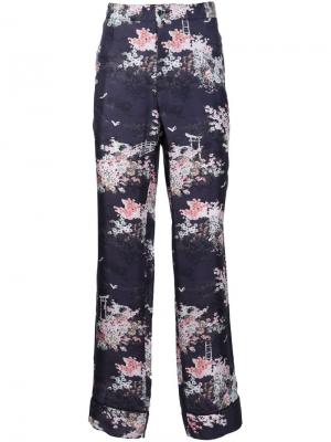 Пижамные брюки с цветочным узором Marc Jacobs. Цвет: синий
